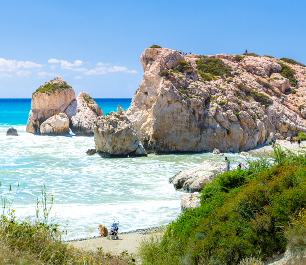 La plage d'Aphrodite