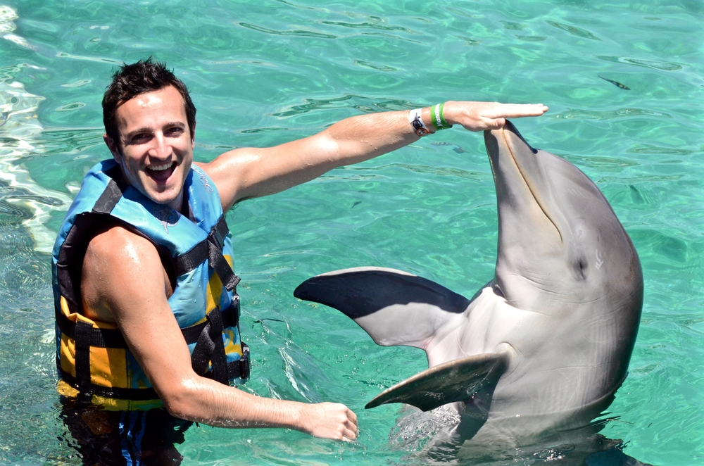 Nager avec les dauphins